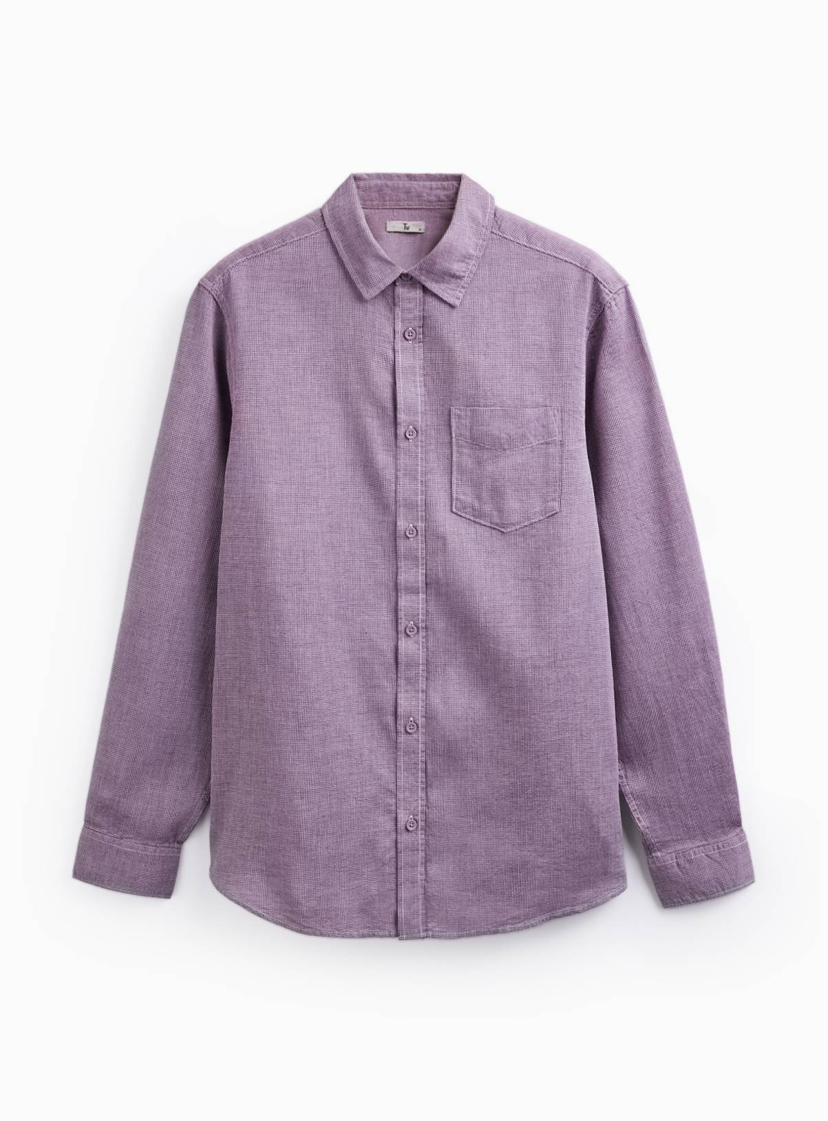 Dark Red Cotton Smart Shirt XXXL - Image 4